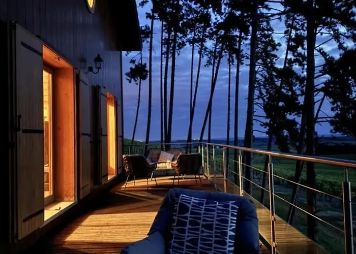 Le Des Pins Sur Les Vignes 木屋 Bonneuil (Charente)